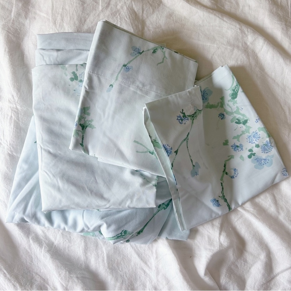 Vintage 1970’s Floral Bird King Size Sheets